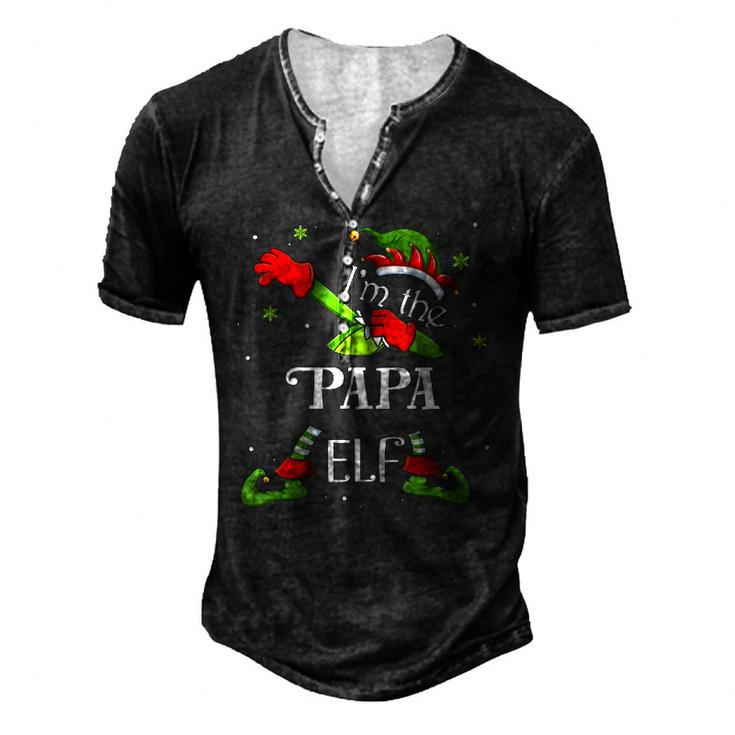 Christmas Im The Papa Elf Men's Henley T-Shirt