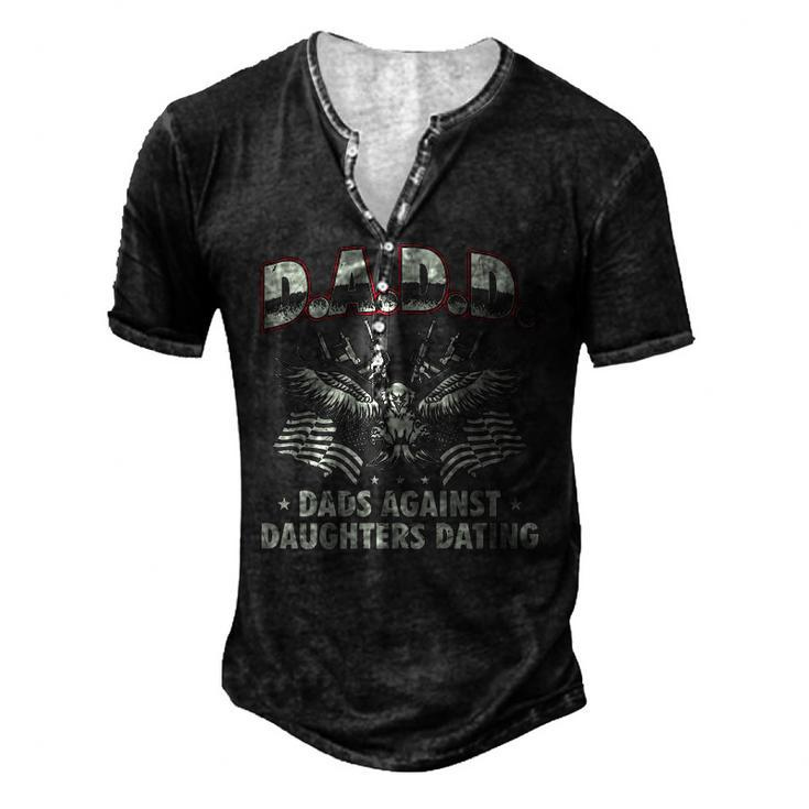 Dadd Dads Against Daughters Dating 2Nd Amendment Men's Henley T-Shirt