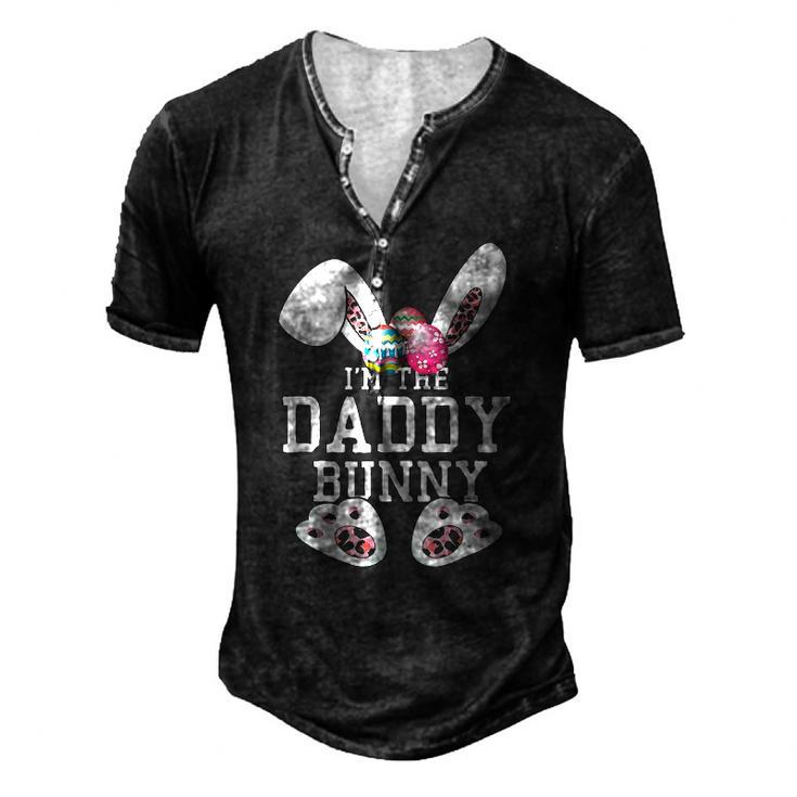 The Daddy Bunny Matching Family Happy Easter Day Egg Dad Men Men's Henley T-Shirt