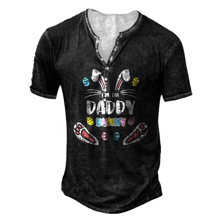 Mens Im Daddy Bunny Rabbit Easter Family Matching Dad Papa Men Men's Henley T-Shirt