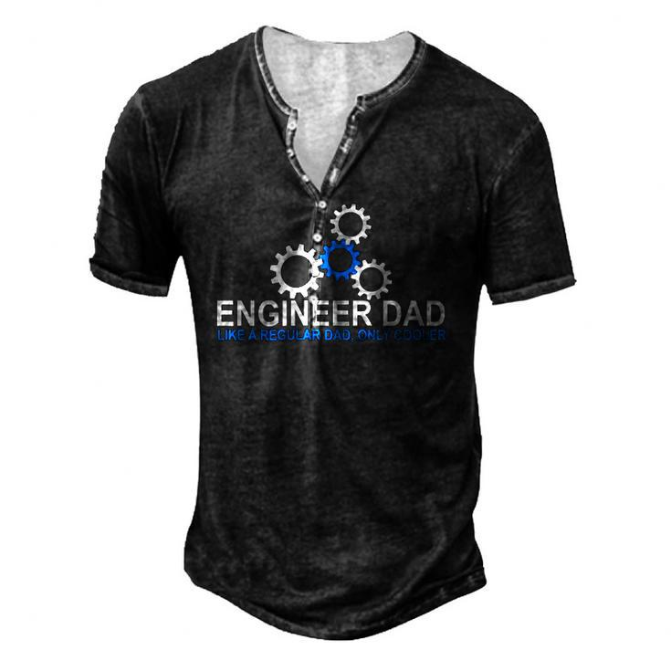 Mens Engineer Dad Engineering Father Stem For Dads Men's Henley T-Shirt