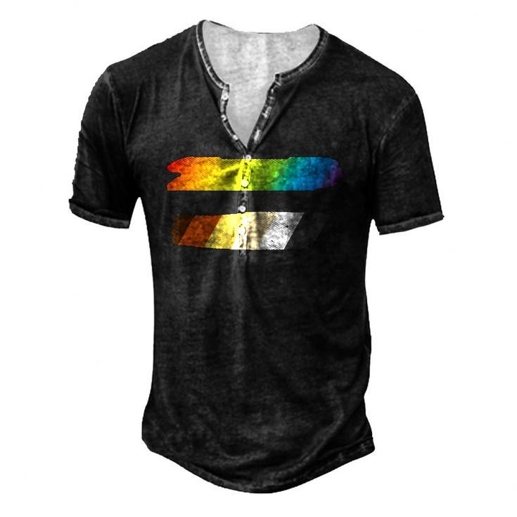 Mens Equal Sign Equality Lgbtq Gay Bear Flag Gay Pride Men Men's Henley T-Shirt