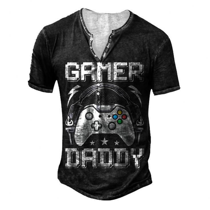 Gamer Daddy Video Gamer Gaming Men's Henley T-Shirt