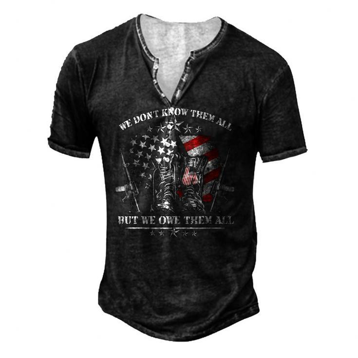 All Gave Some Some Gave All Veteran & Memorials Day Men's Henley T-Shirt