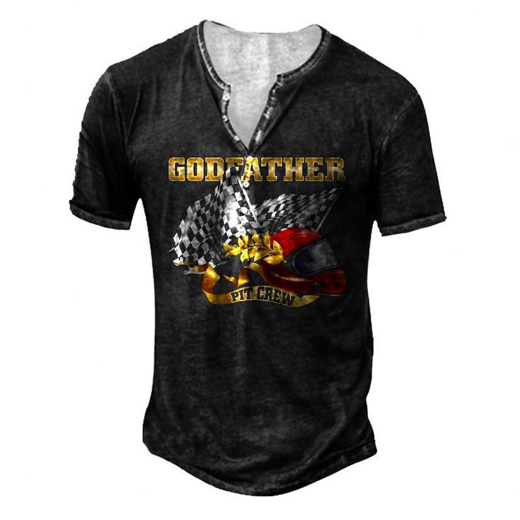 Godfather Birthday Godfather Pit Crew S Men's Henley T-Shirt