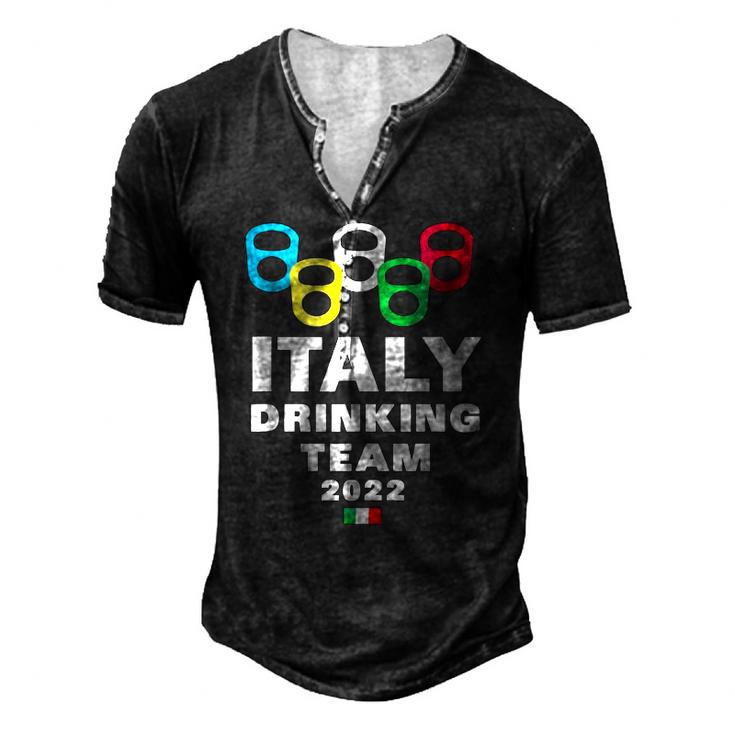 Italy Drinking Team Men's Henley T-Shirt