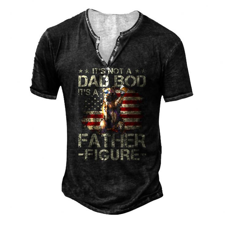 Its Not A Dad Bod Its A Father Figure Men Vintage Men's Henley T-Shirt