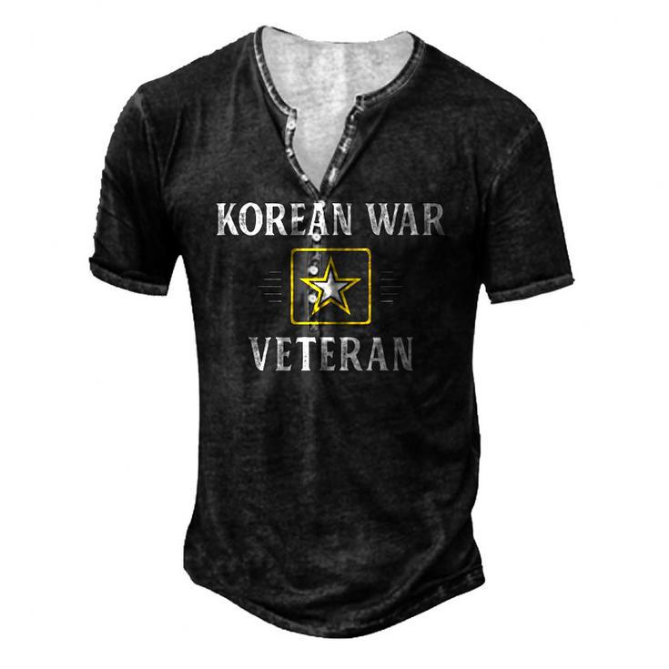 Korean War Veteran Happy Veterans Day Men's Henley T-Shirt
