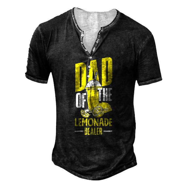 Lemonade Stand Juice Store Dad Of The Lemonade Dealer Men's Henley T-Shirt