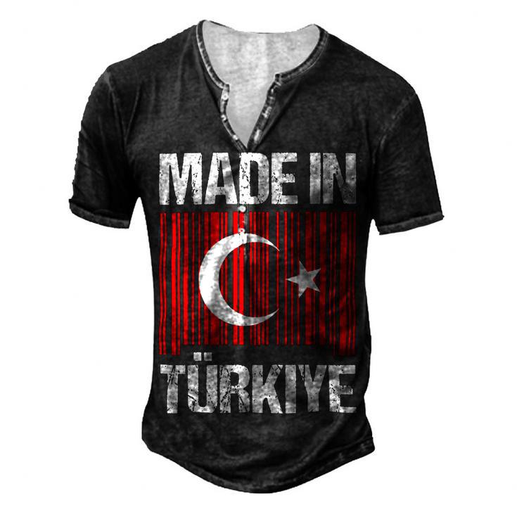 Made In Turkey Flag Turkish 8 Shirt Men's Henley Button-Down 3D Print T-shirt