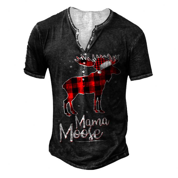 Mama Moose Matching Family Christmas 506 Shirt Men's Henley Button-Down 3D Print T-shirt