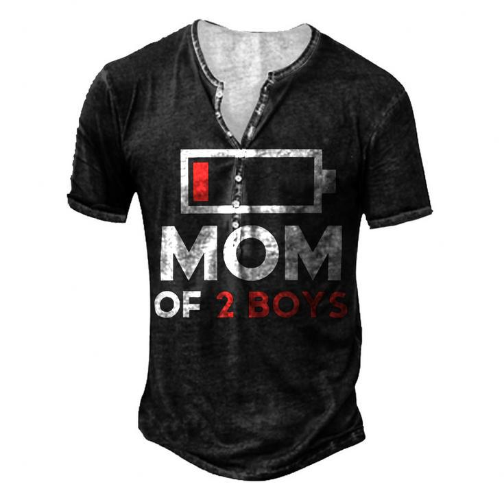 Mom Of 2 Boys Shirt From Son Mothers Day Birthday Women  Active  154 Trending Shirt Men's Henley Button-Down 3D Print T-shirt
