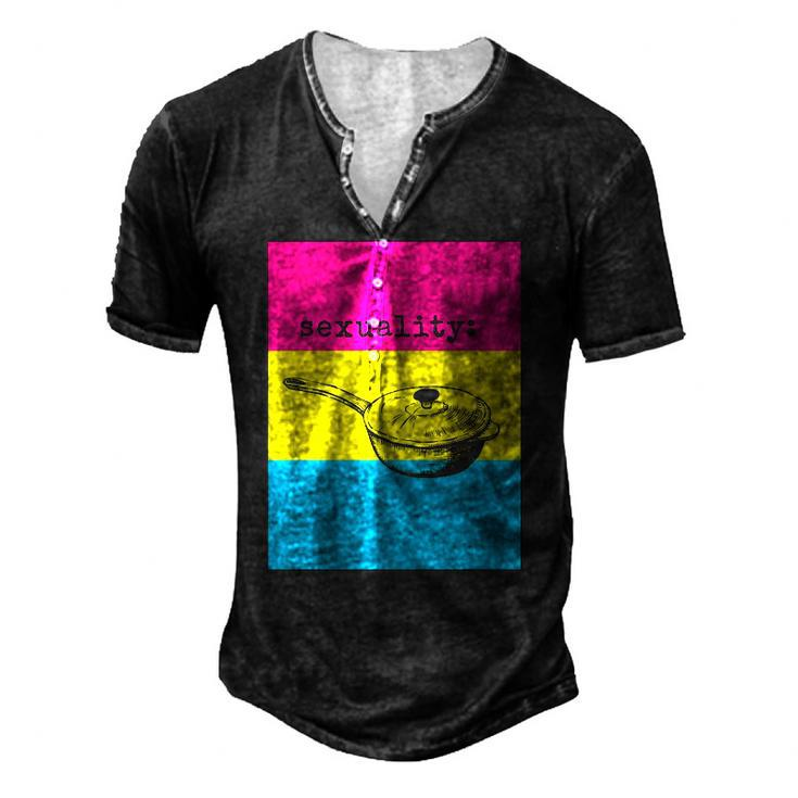 Pansexual Pride Pansexual Flag Men's Henley T-Shirt