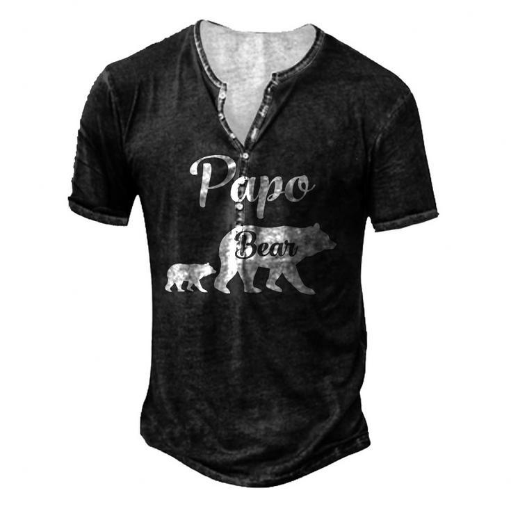 Mens Papo Bear Men's Henley T-Shirt