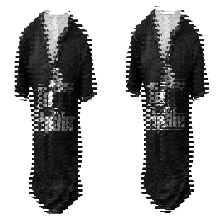 The Pipefather Plumber Plumbing Handyman Pipe Fitter Raglan Baseball Tee Men's Henley T-Shirt