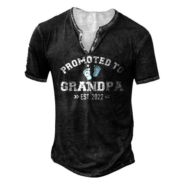 Promoted To Grandpa Est 2022 Ver2 Men's Henley T-Shirt