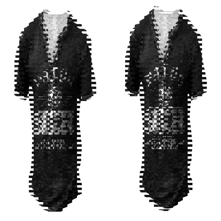 Mens Proud Soccer Grandpa Men's Henley T-Shirt