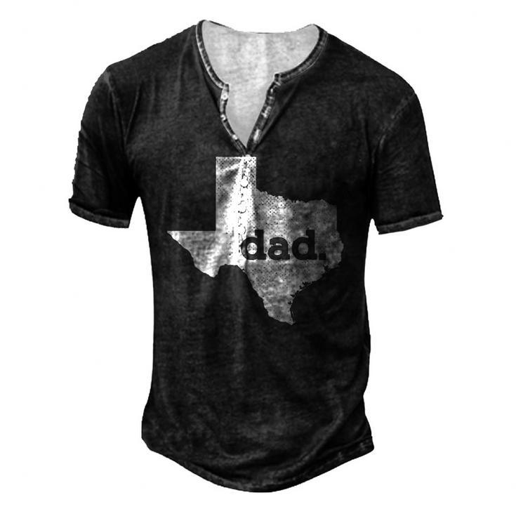 Mens Texas Dad For Proud Texan Men's Henley T-Shirt