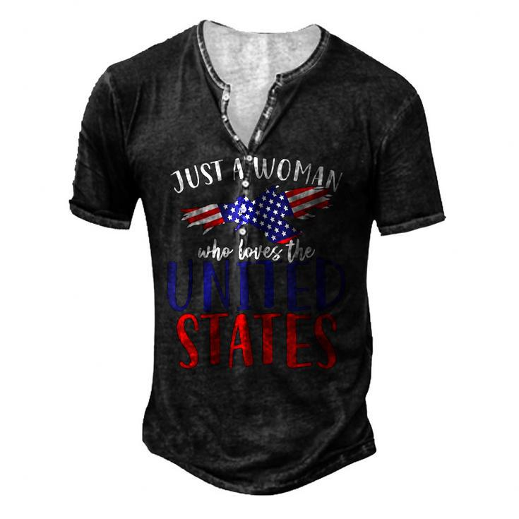 Us Flag Freedom United States Women American 4Th Of July Men's Henley T-Shirt