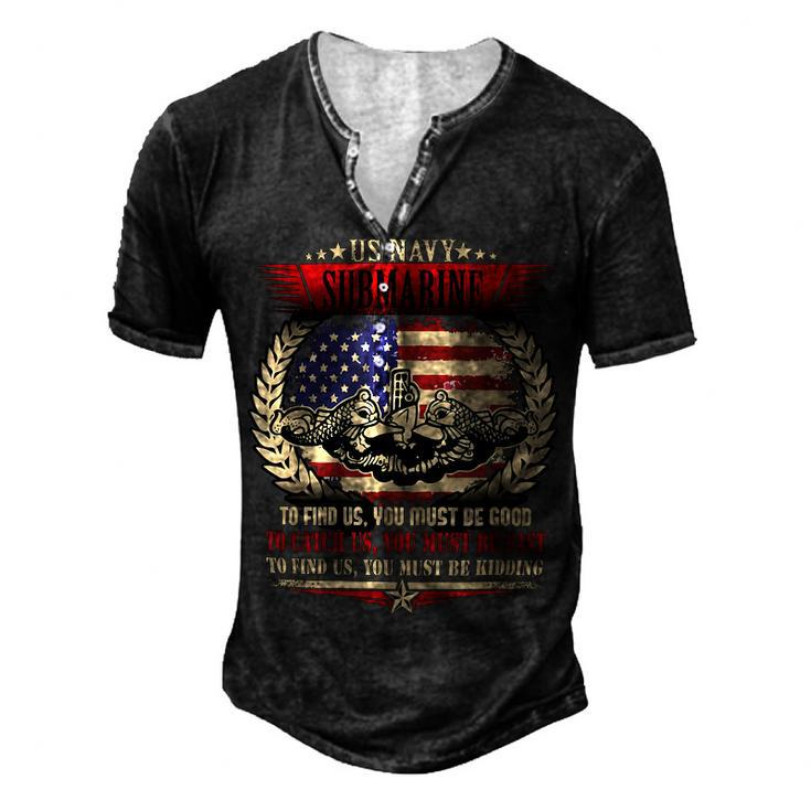 Veteran Veterans Day Us Navy Submarines Quote 643 Navy Soldier Army Military Men's Henley Button-Down 3D Print T-shirt