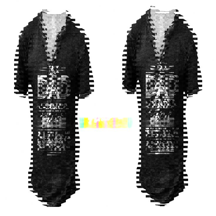 Veterans Day Grandpa Dad Vietnam Veteran Fathers Day Men's Henley T-Shirt