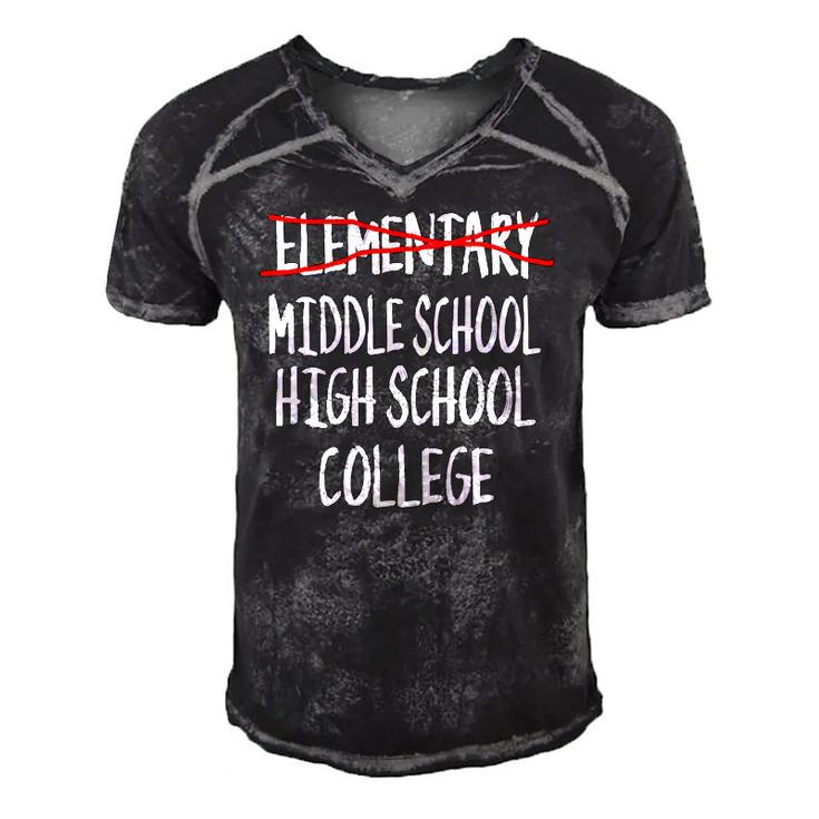 5Th Grade Graduationart-Funny Elementary Graduation Men's Short Sleeve V-neck 3D Print Retro Tshirt
