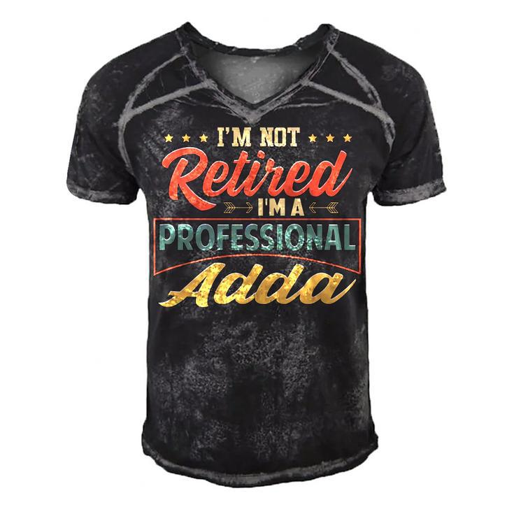 Adda Grandpa Gift   Im A Professional Adda Men's Short Sleeve V-neck 3D Print Retro Tshirt