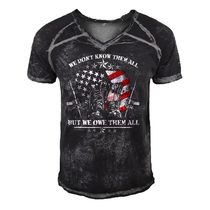 All Gave Some Some Gave All Veteran & Memorials Day  Men's Short Sleeve V-neck 3D Print Retro Tshirt