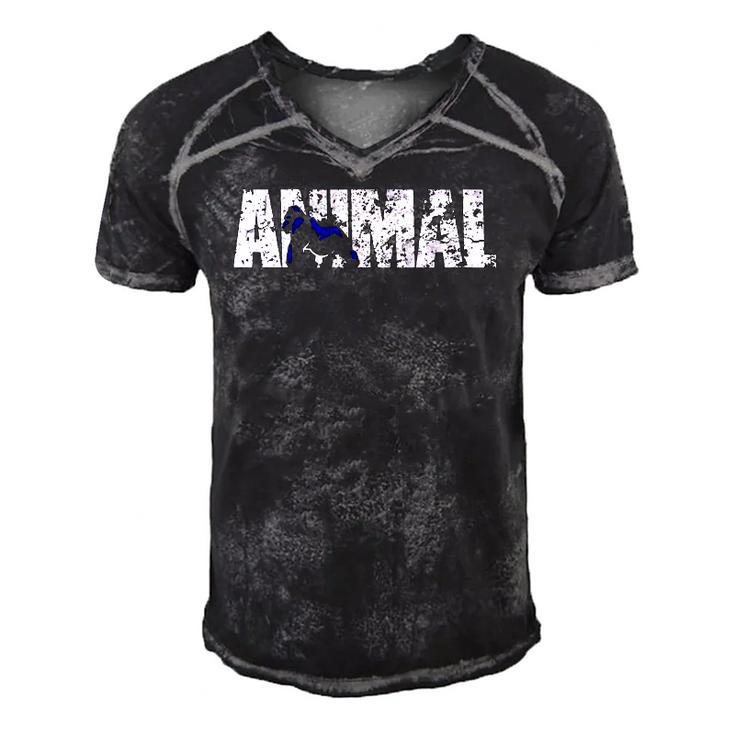 Animal Powerlifting Gym Bodybuilding Weight Lifting Beast Men's Short Sleeve V-neck 3D Print Retro Tshirt