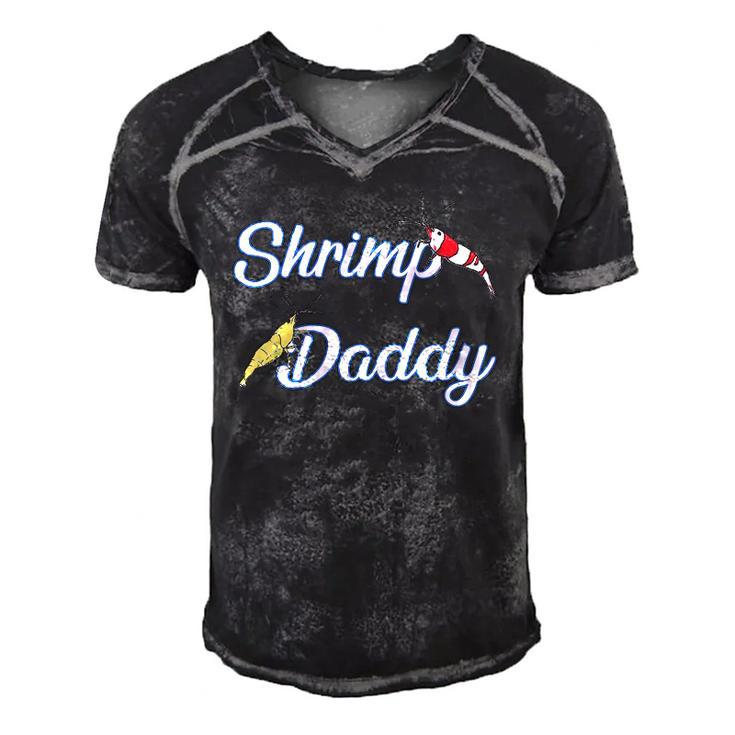 Aquarium Shrimp Daddy Aquascaping Fathers Day Men's Short Sleeve V-neck 3D Print Retro Tshirt