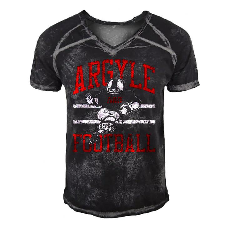 Argyle Eagles Fb Player Vintage Football Men's Short Sleeve V-neck 3D Print Retro Tshirt