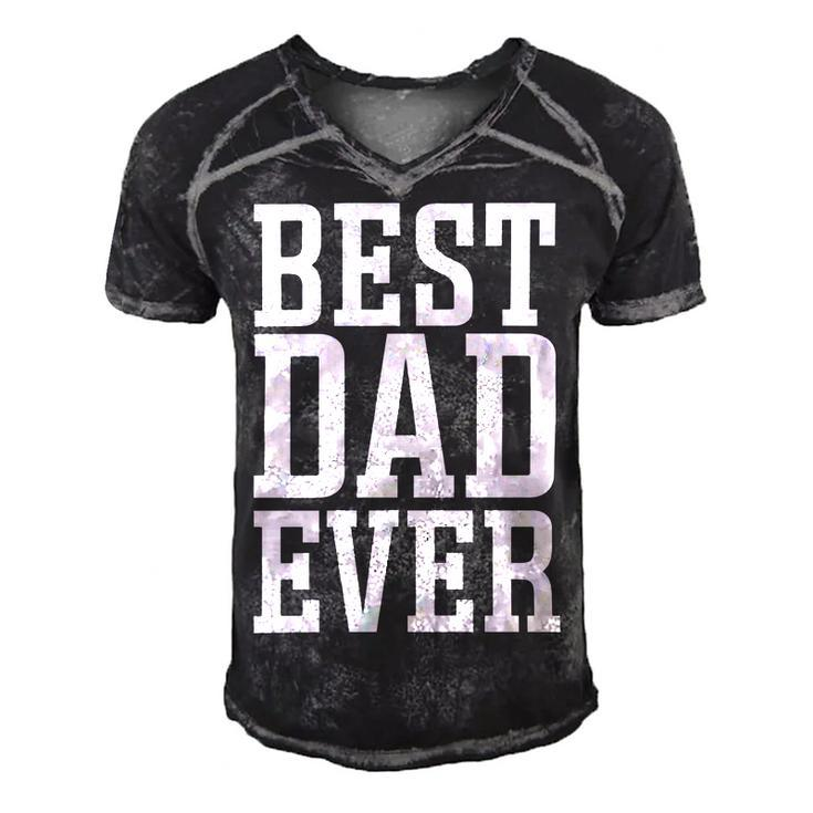 Best Dad Ever Apparel - Best Dad Men's Short Sleeve V-neck 3D Print Retro Tshirt