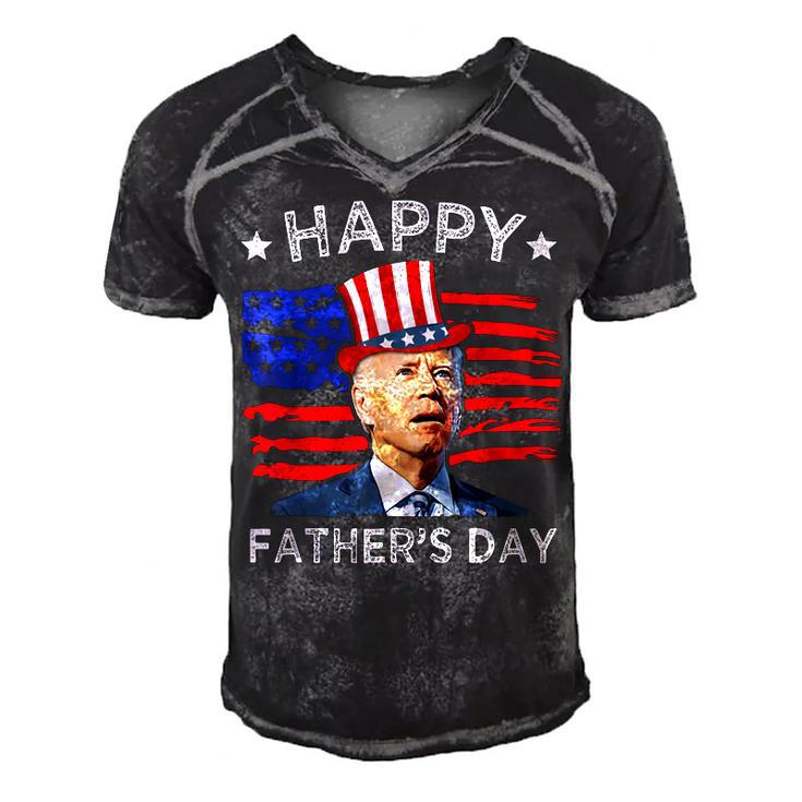 Biden 4Th Of July Joe Biden Happy Fathers Day Funny  Men's Short Sleeve V-neck 3D Print Retro Tshirt