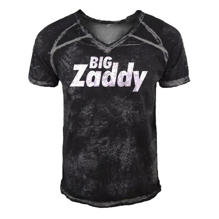 Big Zaddy Daddy Fathers Day Men's Short Sleeve V-neck 3D Print Retro Tshirt