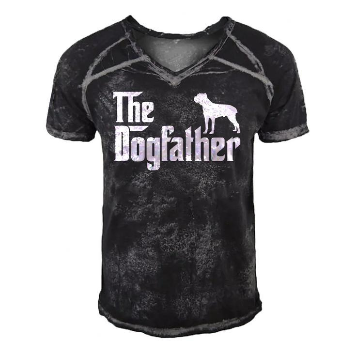 Cane Corso The Dogfather Pet Lover Men's Short Sleeve V-neck 3D Print Retro Tshirt