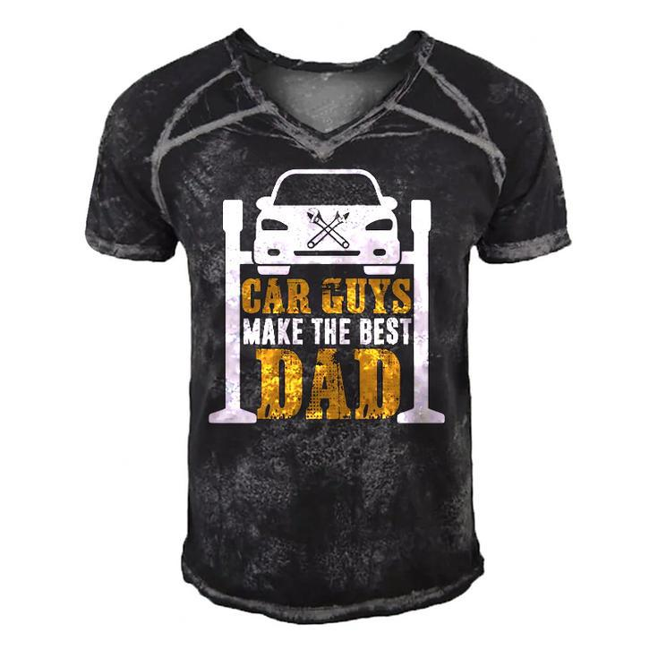 Car Guys Make The Best Dad Mechanic Gifts Fathers Day Men's Short Sleeve V-neck 3D Print Retro Tshirt