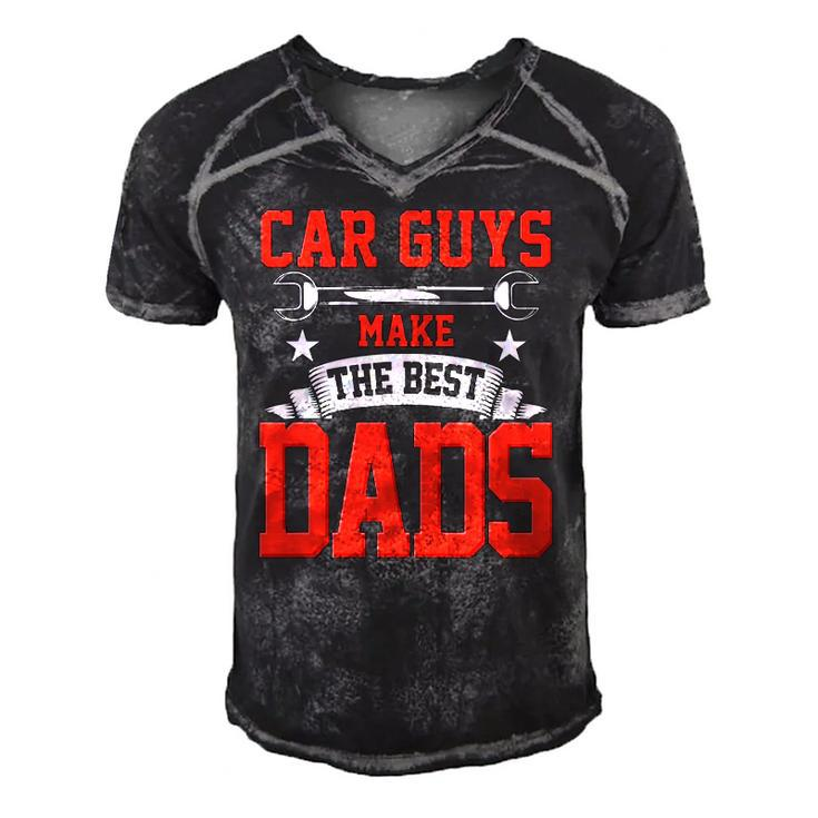 Car Guys Make The Best Dads Gift Funny Garage Mechanic Dad Men's Short Sleeve V-neck 3D Print Retro Tshirt