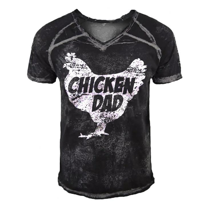 Chicken Chicken Chicken Dad - Funny Farm Farmer Father Gift Men's Short Sleeve V-neck 3D Print Retro Tshirt