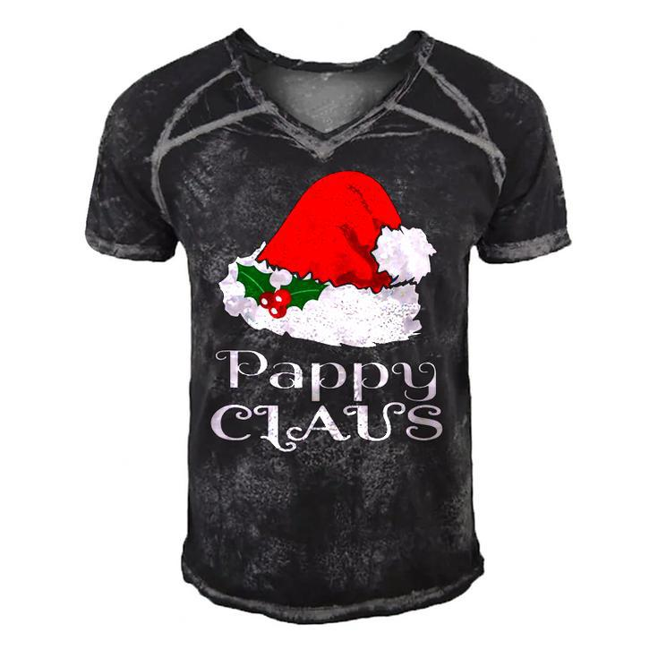 Christmas Pappy Claus Matching Pajama Mens Santa Hat X Mas Men's Short Sleeve V-neck 3D Print Retro Tshirt
