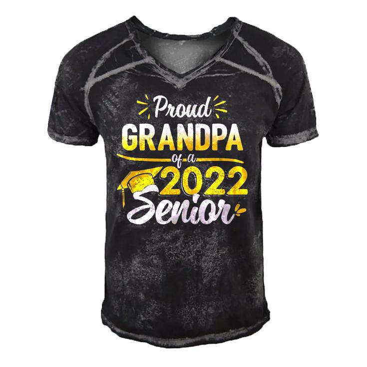 Class Of 2022 Graduation Proud Grandpa Of A 2022 Senior Men's Short Sleeve V-neck 3D Print Retro Tshirt