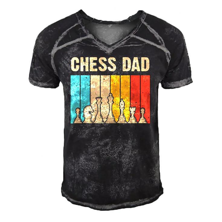 Cool Chess Lover Art For Dad Men Father Novelty Chess Player Men's Short Sleeve V-neck 3D Print Retro Tshirt