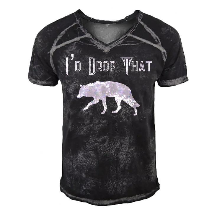 Coyote Hunting Hunt Dog  Funny T  - Hunter Gift Men's Short Sleeve V-neck 3D Print Retro Tshirt