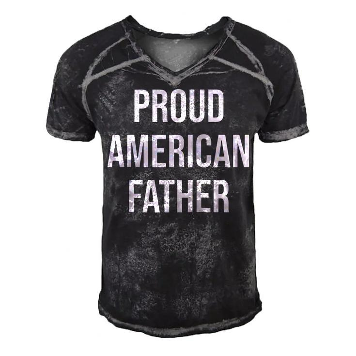 Dad 4Th Of July Design For Proud American Fathers  Men's Short Sleeve V-neck 3D Print Retro Tshirt