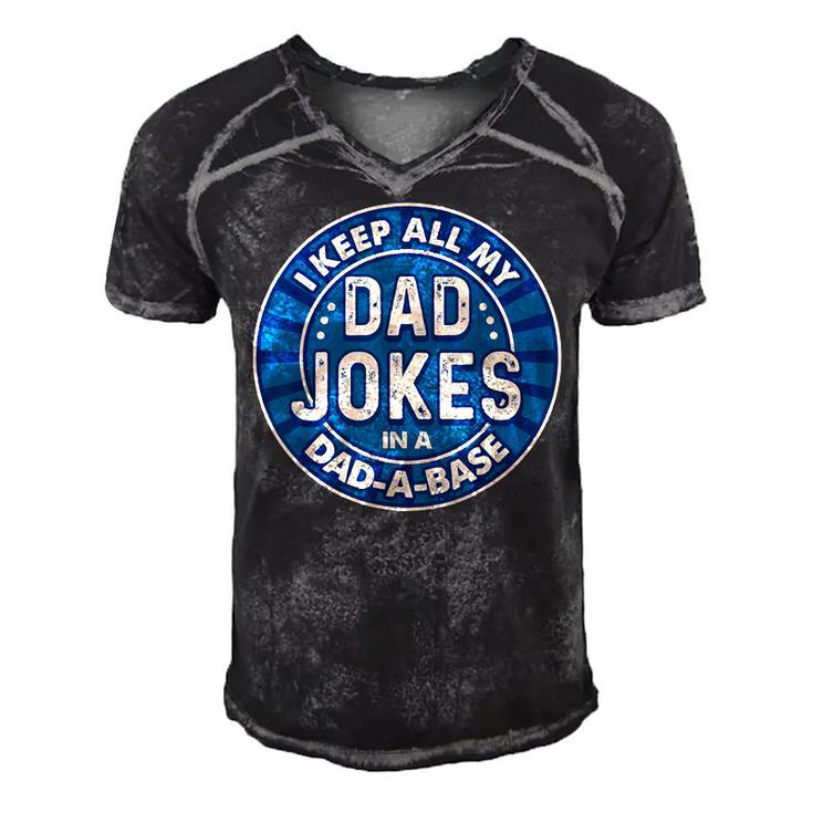 Dad  For Men Fathers Day  For Dad Jokes Funny  Men's Short Sleeve V-neck 3D Print Retro Tshirt