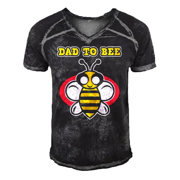 Dad To Bee - Pregnant Women & Moms - Pregnancy Bee Men's Short Sleeve V-neck 3D Print Retro Tshirt