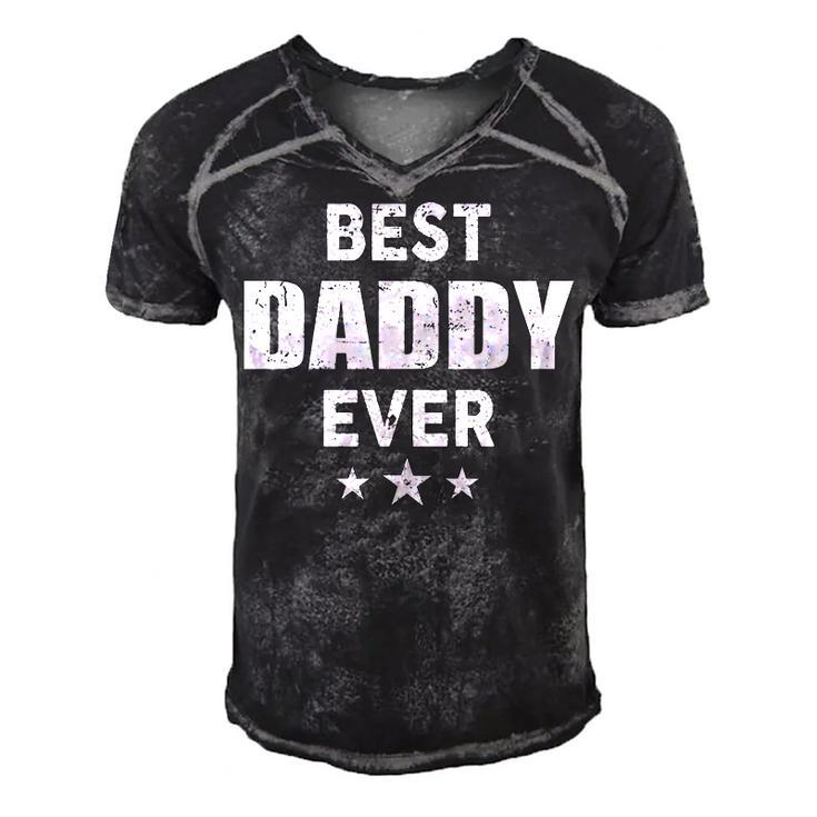 Daddy Gift   Best Daddy Ever Men's Short Sleeve V-neck 3D Print Retro Tshirt