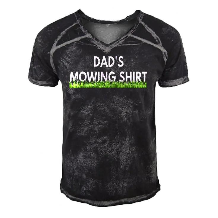 Dads Lawn Mowing  Funny Lawn Mower Men's Short Sleeve V-neck 3D Print Retro Tshirt