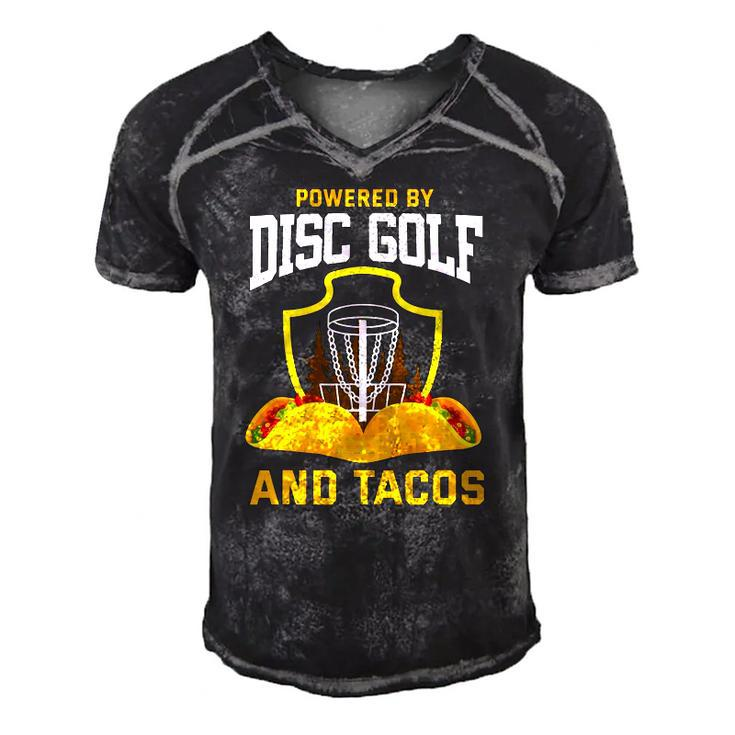 Disc Golf  Taco Lover Disc Golf Player Disc Golfing Men's Short Sleeve V-neck 3D Print Retro Tshirt