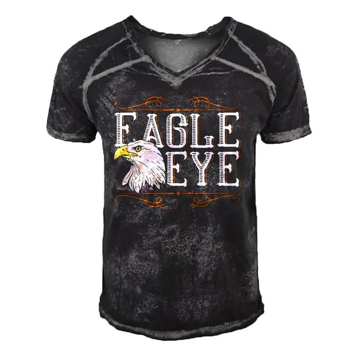 Eagle Eye Us Pride Gift 4Th Of July Eagle  Men's Short Sleeve V-neck 3D Print Retro Tshirt