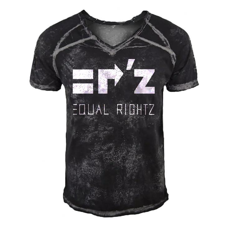 Equal Rightz Equal Rights Amendment Men's Short Sleeve V-neck 3D Print Retro Tshirt
